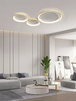 Šiuolaikinės Kūrybinis Dizainas Lubų dega Gyvenamasis Kambarys Miegamasis Aukso baltai Dažytos LED Ratas Žiedai Apšvietimas Šviestuvų