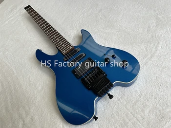 Gamyklos Begalvis 6 Stygos elektrine Gitara, Metalo Mėlyna SSH Paėmimas Raudonmedžio Fretboard Pritaikoma