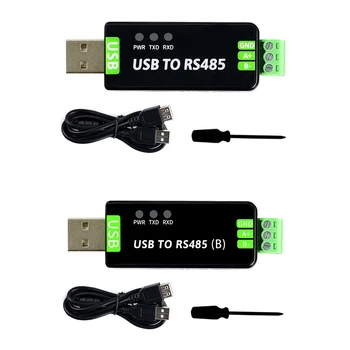 USB Į RS-485 Nuoseklusis Prievadas Konverteris A+ B - GND Smeigtukai Ryšio Modulis PWR TXD RXD Rodiklis Remti Win11/10 Mac WinCE
