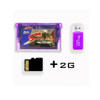Super kortelę GBA žaidimas kortelės super mini SD kortele su 2GB atminties kortele