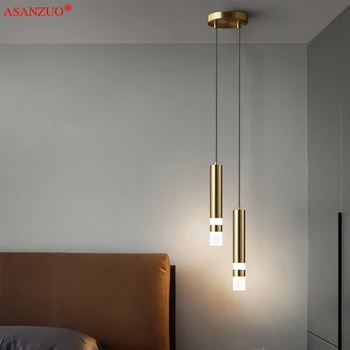 Šiuolaikinių LED sieniniai šviestuvai minimalistinio restorane /kavinėje/gyvenamasis kambarys/naktiniai priedai veltiniams, vilna lempa ilgai linijos, pakabinti lempos
