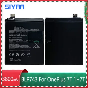 SIYAA Originalus BLP743 Baterija OnePlus 7T 1+7T Vienas Plius 7 T Didelės Talpos 3800mAh Pakeitimo Moblie Telefono Baterijų Bateria