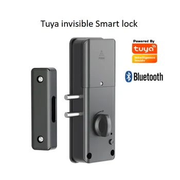 Tuya nematomas Smart lock RF 13.56 mhz Jokių skylių Lengva Įdiegti Jokių pėdsakų už medinių durų