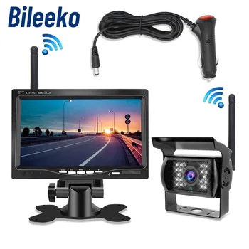 Bileeko 7Inch Stebėti Belaidžio Atsarginė Kamera, Naktinio Matymo Sistema, Automobilių RV Sunkvežimių, Autobusų, Automobilių Monitorius Galinio vaizdo Atbuline Kamera