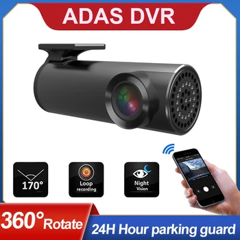 ADAS HD 1080P DVR Dashcam Garso Balso Signalo skaitmeniniai vaizdo įrašymo įrenginiai Vaizdo Night Versija Auto Diktofonas USB Brūkšnys Cam Automobilio Radijo 