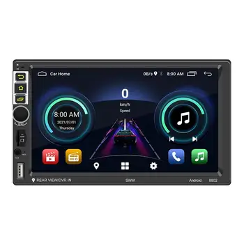 Dvigubo Din Car Stereo 7 Colių Full HD Capacitive Touchscreen Automobilio Radijo Grotuvas FM Bluetoothes Veidrodis Nuorodą Atsarginę Kamerą Stiprintuvas
