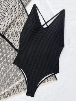 2023 Seksualus Backless maudymosi Kostiumėliai Moterų Paplūdimio vientisi maudymosi kostiumėlį Mujer Trikini Maio Biquini Maillot Femme Badpak Monokini купальники