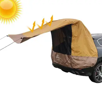 VISUREIGIS Automobilis Kamieno Palapinė skėtį nuo saulės Rainproof Bagažinės Pavėsyje, Markizės, Palapinės Už Automobilį Savarankiškai Vairuotojo Kelionė Grilis, Lauko Kempingas