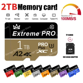 A2 U3 128 GB Atminties Kortelė 1 TB 2TB Class10 Micro Mini SD Card Extreme Pro High Speed Rašyti Super Suderinamumo Telefono Kamera TF Kortelė