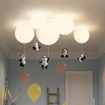 Vaikams, Cartoon LED Lubų Šviesos Šviestuvai Kūrybos Mielas Meškiukas Pakabukas Lempos, Berniukas, Mergaitė, Kambario, Miegamojo Puošimas Kabinti Apšvietimas
