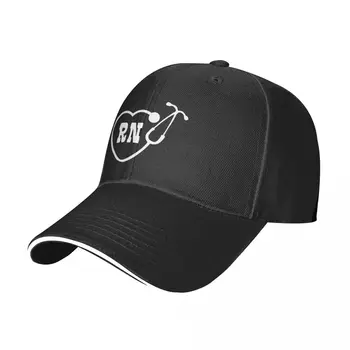 RN Slaugytoja Logotipas Klasikinis Beisbolo kepuraitę Kolonėlė Tinka Vyrams, Moterims, Paprastas Žemo Profilio Hat, Black
