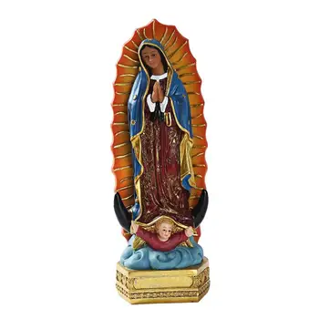 Gražus Our Lady of Gvadalupės Mergelės Marijos Statula, Skulptūra Dervos Statulėlės Dovana Kalėdų Ekranas Puošimas Ornamentais