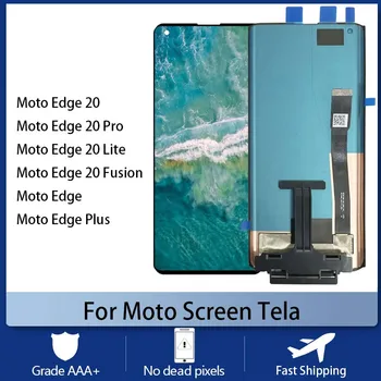 Originalą Motorola Moto Kraštas 20 Pro Kraštą 20 Lite Sintezės Mobiliojo Telefono Ekrane Tela LCD Ekranas Jutiklinis Ekranas skaitmeninis keitiklis