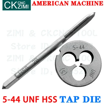 5-44UNF 5-44 UNF HSS Tiesi Rankena American standard Mašina Mirti Bakstelėkite greitapjovio Plieno Vielos Bakstelėję Gręžimo Turas Mirti Metalo Įrankis