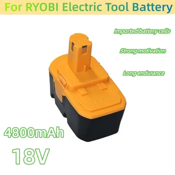 Už Ryobi P100 4800mAh 18V Bateriją P101 ABP1801 ABP1803 BPP1820 Bevieliuose Elektros Įrankiuose