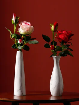 Prabangių Gėlių Vaza Paprasta Šiuolaikinio Gyvenimo Kambario Balti Šiaurės šalių Keramikos Vaza, Dizaino, Kūrybos Office Home Apdailos jarrones