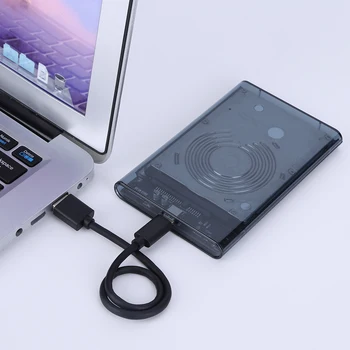 USB3.1 Kieto Disko Dėžutė su USB3.0 Tipas-C Kabelio 2.5 Mobiliojo Standžiojo Disko Dėžutė Vairuotojas-nemokamai Plug and Play for SATA 1/2/3 HDD Ar SSD