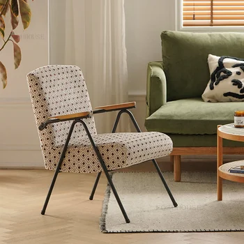 Šiaurės Kėdė Gyvenamasis Kambarys Sofos, Moderni Sofa-Lova, Kėdė, Light Luxury Vienos Sofos Porankiai Dizainerio Kėdė Namų Baldai