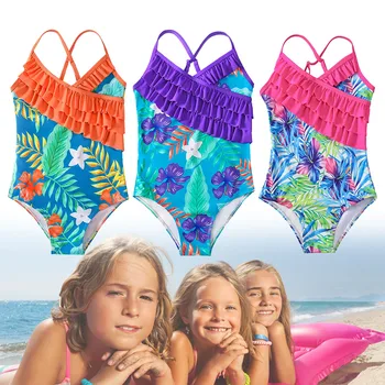 Cuhk Vaikų Mergaičių Susiėmę maudymosi kostiumėlį, Vaikų maudymosi kostiumėlis Vasaros Paplūdimio maudymosi kostiumėlį Merginos Įdomus Mergaičių Maudymosi Mergaičių maudymosi kostiumėlį, Šortus 10