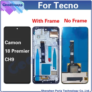 Už Tecno Camon 18 Premier CH9 LCD Ekranas Jutiklinis Ekranas skaitmeninis keitiklis Asamblėjos Remonto Dalių Pakeitimas