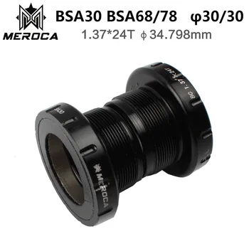 MEROCA BB68 BSA30 Dviračių Bottom Bracket mtb holowtech centrinio judėjimo guolių 30/30mm BSA 68-73mm CrankSet veleno dalys
