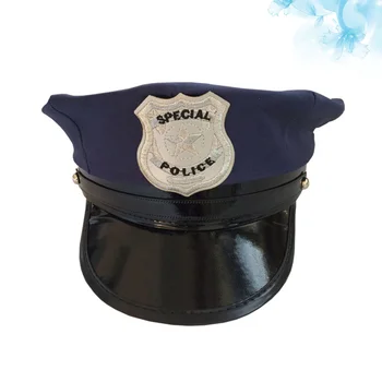 Hat Cosplay Kostiumų Policijos Policininkas Bžūp Ženklelis Suaugusiųjų Priedai Vyrai, Šalis, Kapitonas Pareigūno Kepurės Vaikams, Aštuonkampis Policininkas Veiklos