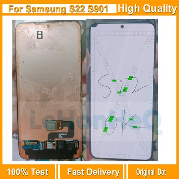 Originalus Dot LCD Samsung S22 5G S901 S901B S901B/DS LCD Ekranas Jutiklinis Ekranas skaitmeninis keitiklis Asamblėja