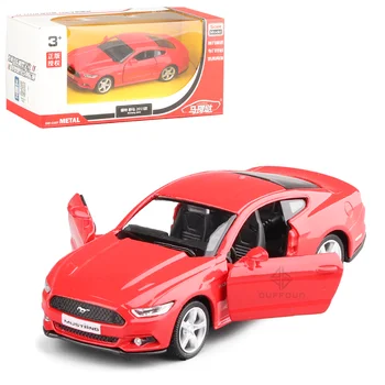 1/36 Lydinio Diecast Ford Mustang GT Žaislas Automobilio Modelį Traukti Atgal Modeliavimas 2 Durų Opend Metalo Transporto priemonės Kūno Žaislai Vaikams