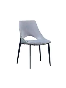 Nordic Light Luxury Valgomojo Kėdės Namuose, Modernus Minimalistinio Valgomojo Kėdžių, Stalas, Kėdė Technologijos Audinio, Atlošas Makiažas Valgomojo Kėdės