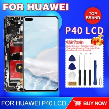 NAUJAS 6.1 Colių Huawei P40 Lcd Touch Panel Ekrano skaitmeninis keitiklis Asamblėjos ANA-NX9 P40 Ekrano Remontas, Dalys, Įrankiai