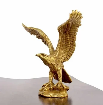 Kinija Žalvario, Bronzos Statula EAGLE/Hawk Pav statulėlės 4.5