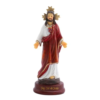 Religinių Jėzaus Statula Krikščionių Statulėlės Dervos Amatų Ornamentu Namų Dekoro Dovanų Didmeninės