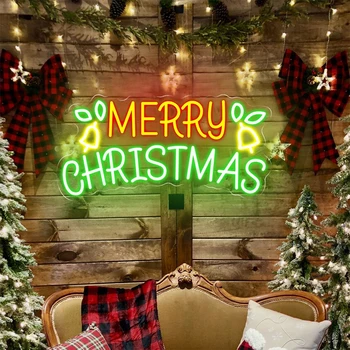 Linksmų Kalėdų Neoninis Ženklas Užsakymą Kalėdų Varpas Šviesos Prisijungti Led Ženklas Kalėdų Šalis Dekoro Kalėdų Dovanos Šeimos