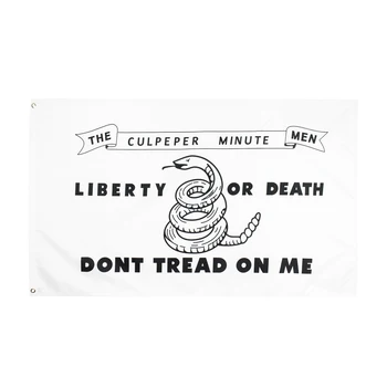 90x150cm Culpeper Minutę Vyrų Laisvė arba Mirtis Vėliavas