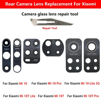 20 Vnt. Galiniai Atgal Kameros Stiklo Lęšis Xiaomi Mi 12 11T 10 10T 11 Lite Ultra Pro Su Klijais Stickercker
