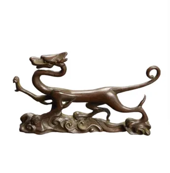 Klasikinio Bronzos Dirbiniai, Dieviškas Žvėris, Qinglong Town House, Dragon Žvėris, Dvasia Žvėris Apdaila, Rašiklio Laikiklis