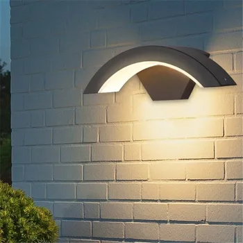 Lauko vandeniui LED siena lempos, lieto aliuminio sienų apšvietimo sodo namas, sienos sconces šviestuvas