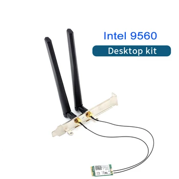 2030Mbps Intel 9560 Dual Band Wireless Desktop Rinkinio 
