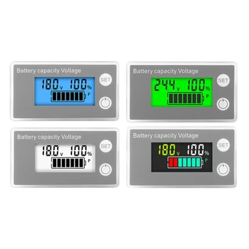 Dc-8 tipo-100V Du Laidus VoltageMeter Digital Voltmeter su Procentais Ekranas su foniniu Apšvietimu