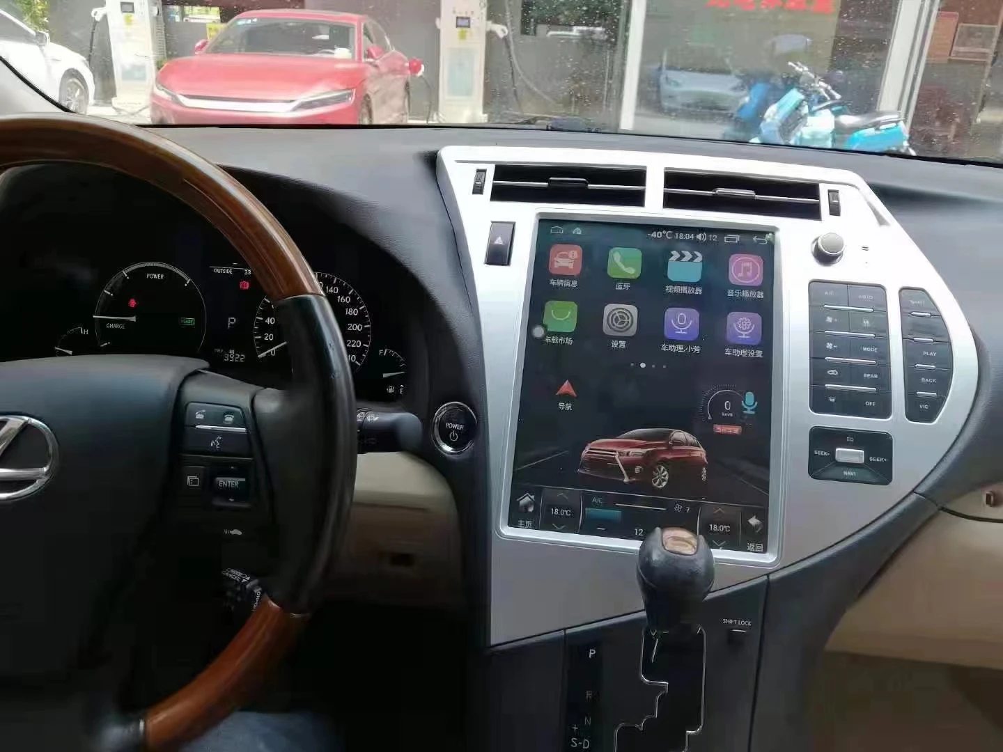 Už Tesla Ekranas Android 12 Automobilio Radijo Lexus RX RX300 RX330 RX350 RX400 RX450 2009 - 2014 daugialypės terpės Grotuvas, GPS Garso Carpla