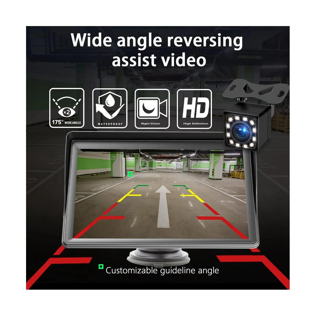 Nešiojamų Brūkšnys Mount Carplay Ekranas 7In Touch Ekranas, GPS Navigatin, 