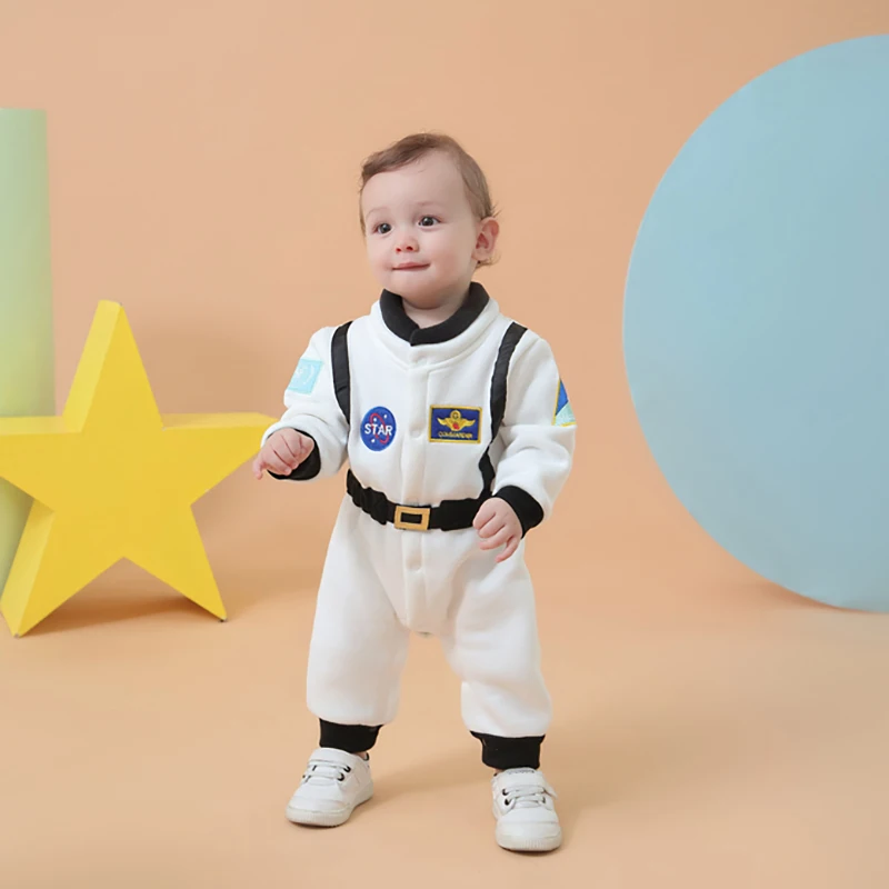 Astronautų Kostiumas Kosmoso Kostiumą Rompers Kūdikių Berniukų Bamblys Kūdikių Helovinas, Kalėdos, Gimtadienis Cosplay Išgalvotas Suknelė