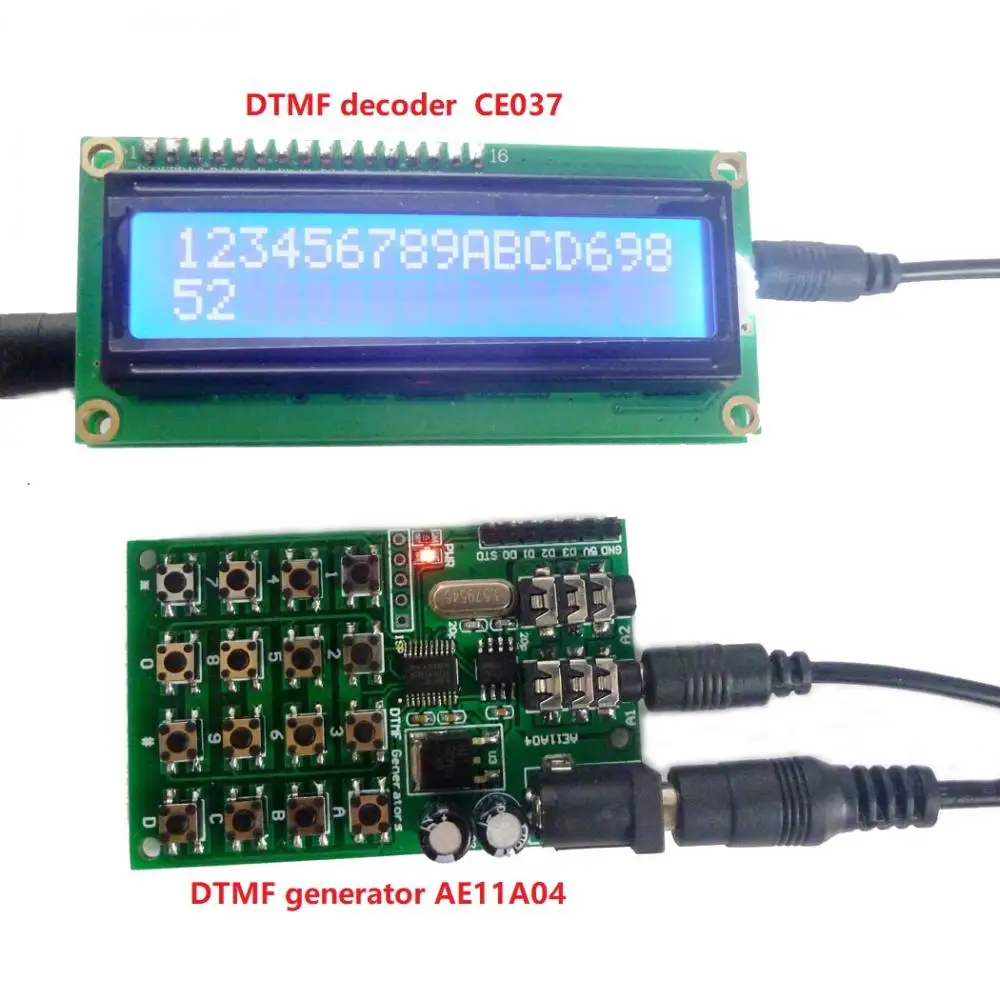DTMF Generatorius Encoder Siųstuvo Modulis Rinkimo Klaviatūra MCU Kontrolės PC 