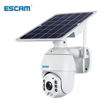 ESCAM QF480 4G Saulės IP PTZ Kameros Žvaigždės pilnas spalvų IR regos P2P 4G sim kortelę IR Matymo kamera Debesis saugojimo kamera