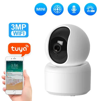 TU-Z2-3MP Pažangių Stebėjimo Kamera, Belaidis 360 Laipsnių Wifi Tinklo Nuotolinio Namų HD Ekranas Balso Domofonas