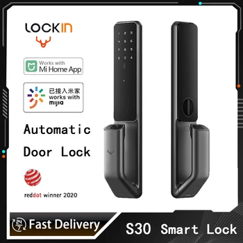 Lockin S30 Pro Smart Durų Užraktas, pirštų Atspaudų Slaptažodį NFC Telefono Atrakinimas Automatinis Darbas su Xiaomi Mi Namų Protingo Namo Jungtis