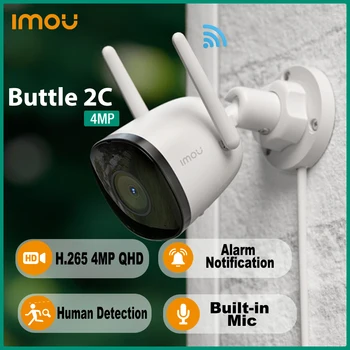 Dahua Imou Kulka 2C 4MP IP Kamera Lauko IP67 Įrodymas, Built-in Mic Žmogaus Aptikimo Naktinio Matymo onvif P2P Wifi Survalance Fotoaparatas