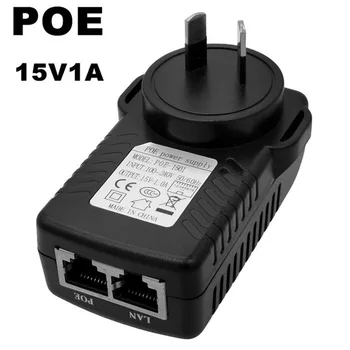 AS 48V/12V POE injector Ethernet VAIZDO Maitinimo Adapterio Modulis 0.5 A /2A 24W POE IP camera Telefonai POE Switch Maitinimo Adapteris