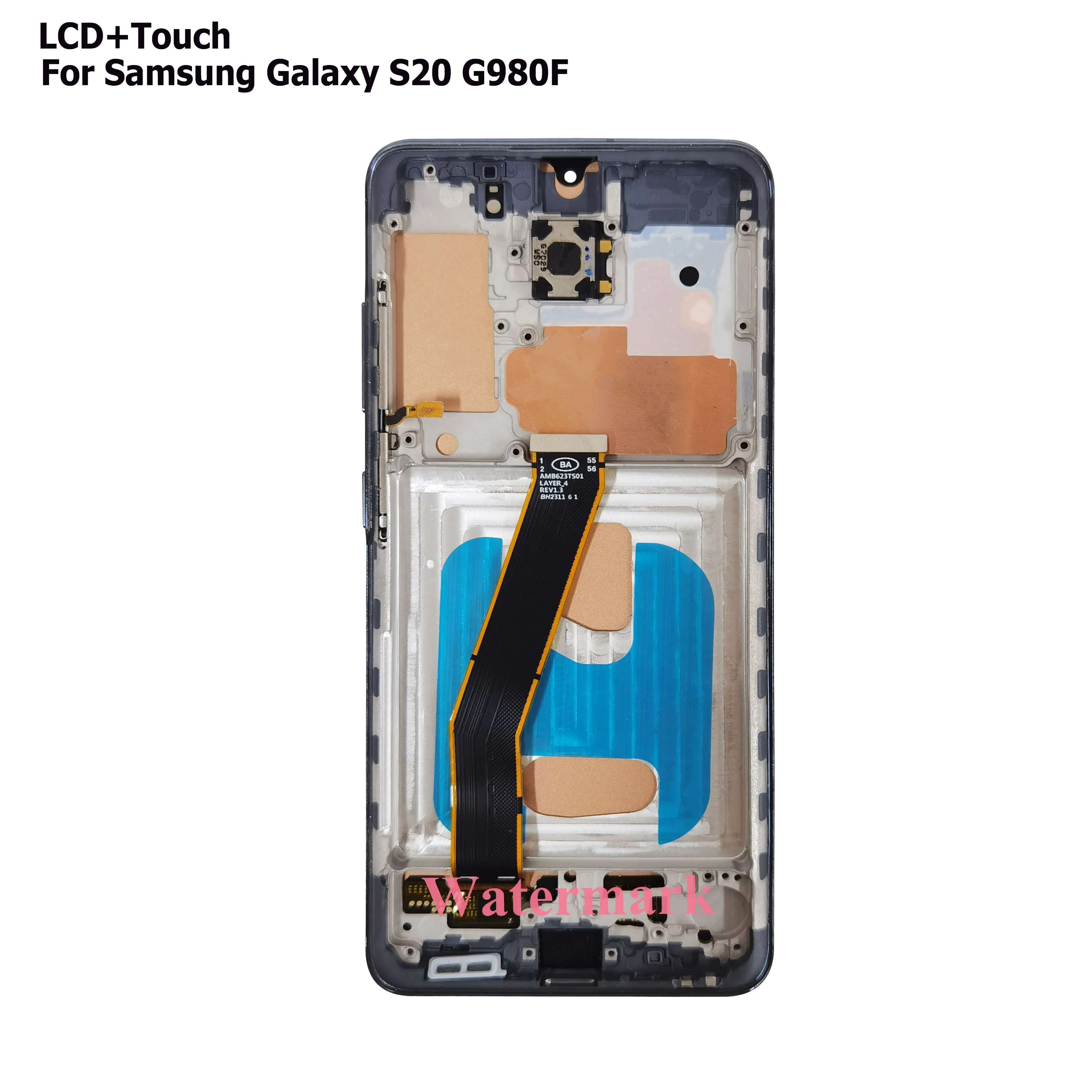 Aukštos Kokybės TFT Lcd Samsung Galaxy S20 G980F Ekranas Jutiklinis Ekranas skaitmeninis keitiklis Asamblėjos Pakeitimas Su karkasu